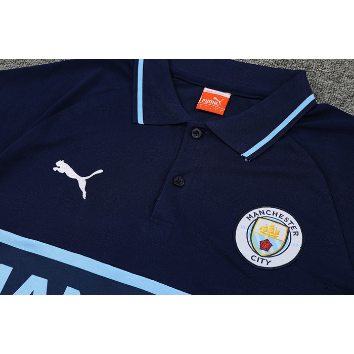 Camiseta Polo del Manchester City 2022-2023 Azul Marino - Haga un click en la imagen para cerrar